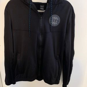 American Eagle Black Zip Up Sweatshirt